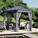 Pavillon Roma aus Aluminium und Polycarbonat 359x414,5cm - CANOPIA by Palram