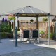 Pavillon Monaco aus Aluminium und Polycarbonat 450x390cm - CANOPIA by Palram