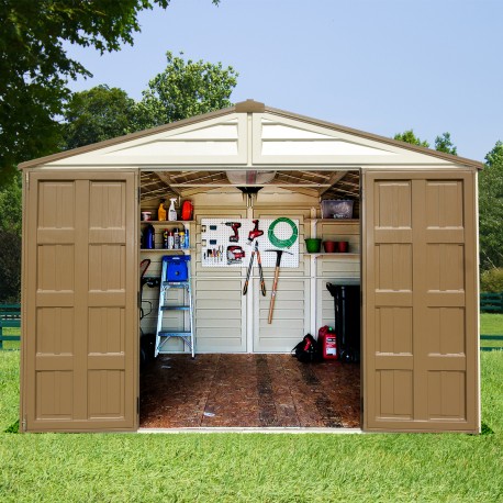 Gartenhaus aus PVC WoodBridge Plus 10,56m² Duramax