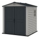 Gartenhaus aus PVC StoreMate 3,61m² dunkelgrau Duramax