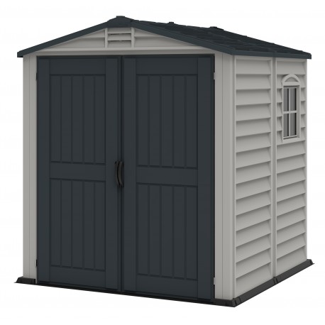 Gartenhaus aus PVC StoreMate 3,61m² dunkelgrau Duramax