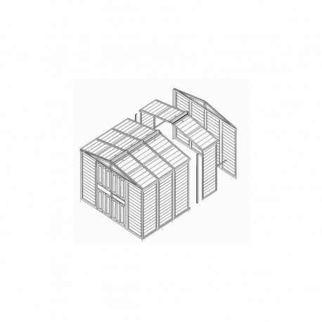 Erweiterungsset für die Garage WoodBridge - Duramax