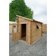 Gartenhaus 200x298cm PLUS aus Massivholz 28mm vorbehandelt in Braun Gardy Shelter
