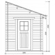 Gartenhaus 200x298cm PLUS aus Massivholz 28mm vorbehandelt in Braun Gardy Shelter