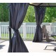 Vorhang-Set aus grauem Polyester für Pergola Martinique™ 5000 und Milano™ 4300 - Palram - Canopia