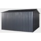 Gartenhaus aus Metall 340x319cm FIRST anthrazit + Verankerungskit X-METAL
