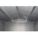 Gartenhaus aus Metall 340x319cm FIRST anthrazit + Verankerungskit X-METAL