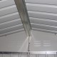 Gartenhaus aus Metall 340x319cm FIRST anthrazit + Verankerungskit X-METAL