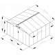 Gartenhaus aus Metall 340x319cm FIRST anthrazit + Verankerungskit X-METAL