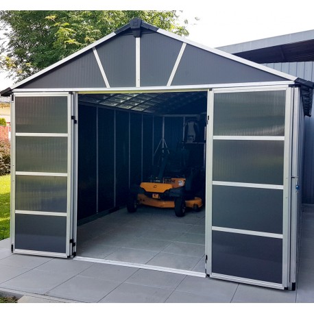Polycarbonat-Gartenhaus 13m² mit Boden YUKON - CANOPIA by Palram