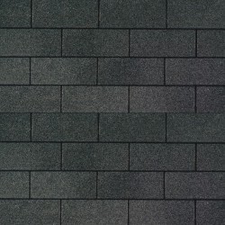 Schindeln, rechteckig, schwarz - Packung mit 3m²
