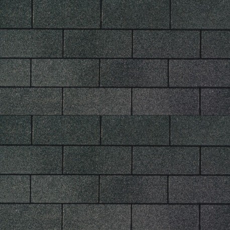Schindeln, rechteckig, schwarz - Packung mit 3m²