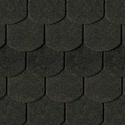 Dachschindeln schwarz Biberschwanz für Gartenhäuser 3m²