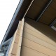 Gartenhaus aus WPC Altholz 9m² + 9m² Terrasse - Woodlife Garden