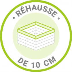 Erhöhung um zusätzliche 10cm für 16m² Gartenhaus 40mm behandeltes braunes Holz - Gardy Shelter