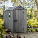 Gartenhaus aus Kunststoff in grauer Altholzoptik 2,3m² Darwin 46 + Fußboden - Keter