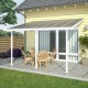 Terrassendach Feria 3x8,5 aus Aluminium und Polycarbonat 8mm weiß - CANOPIA by PALRAM