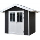 Gartenhaus aus WPC 28 mm, anthrazit, 234x204cm PREMIUM - Woodlife Garden