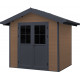 Gartenhaus aus WPC 28mm, braun, 234x204cm PREMIUM - Woodlife Garden