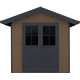 Gartenhaus aus WPC 28mm, braun, 234x204cm PREMIUM - Woodlife Garden