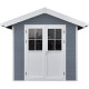 Gartenhaus aus WPC 28 mm, hellgrau, 234x204cm PREMIUM - Woodlife Garden