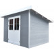 Gartenhaus aus WPC 28 mm, hellgrau, 213x207cm PREMIUM Pultdach - Woodlife Garden