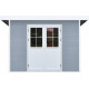 Gartenhaus aus WPC 28 mm, hellgrau, 213x207cm PREMIUM Pultdach - Woodlife Garden