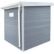 Gartenhaus aus WPC 28 mm, hellgrau, 213x207cm PREMIUM Pultdach - Woodlife Garden