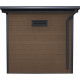 Gartenhaus aus WPC 28mm, Holzoptik braun, 213x207cm PREMIUM - Woodlife Garden