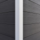 Gartenhaus aus WPC 28 mm, anthrazit, 279x279cm PREMIUM - Woodlife Garden