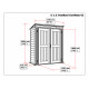 Gartenhaus aus PVC YardMate Pent PLUS 5x3, 1,57m² - Duramax