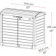 Gartenbox Durabox StoreAway 1200L Arc braun - Duramax